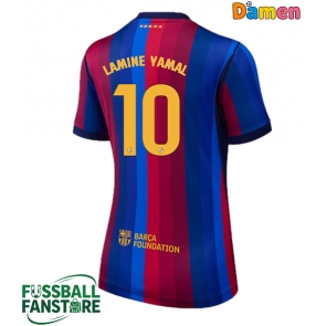 Barcelona Lamine Yamal #10 Replik Heimtrikot Damen 2026-27 Kurzarm